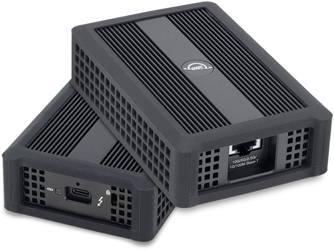 owc thunderbolt 4 10g ethernet adapter stacked